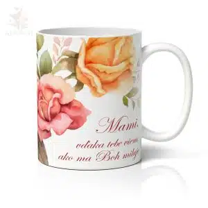 Kresťanská šálka s posolstvom - Vďaka mami!
